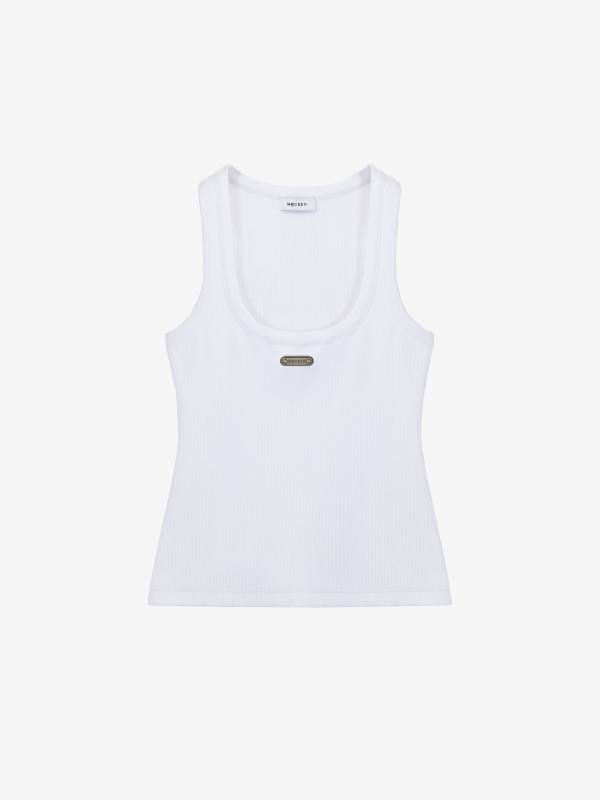 ALEXANDER MCQUEEN - McQueen Placket Tank Top - Item 830486QLAER9000